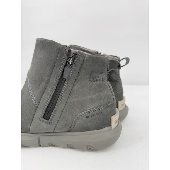 Sorel Gray Quarry Grill Explorer II Waterproof Leather/Suede Booties Size 9.5 - Picture 5 of 7